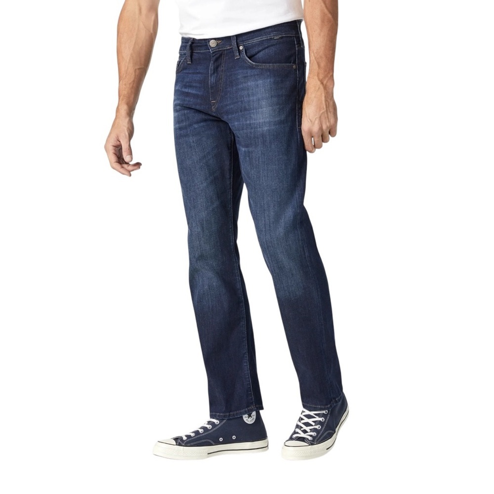 Guess Men's 38x34 Dark Blue Straight Jeans